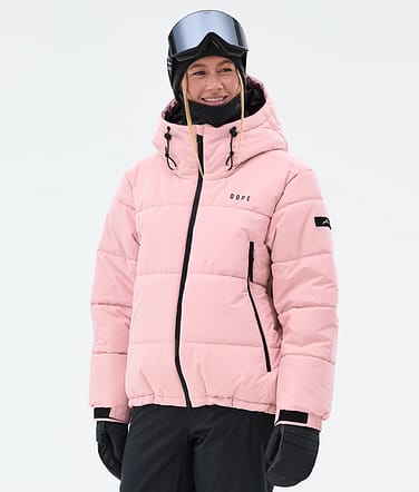 Puffer W Ski jas Dames Soft Pink