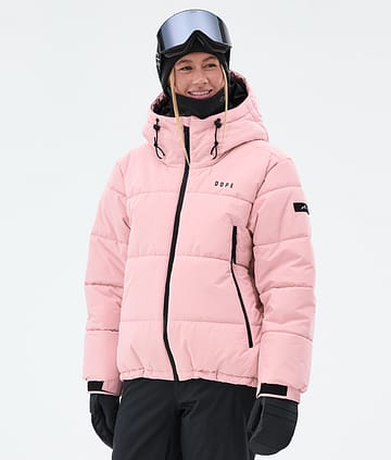 Puffer W Full Zip Ski Jacket Women Soft Pink
