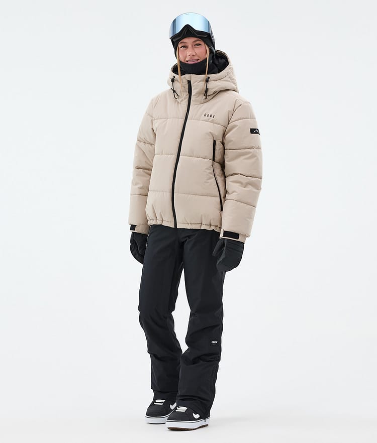 Puffer W Snowboard Jacket Women Sand, Image 3 of 9