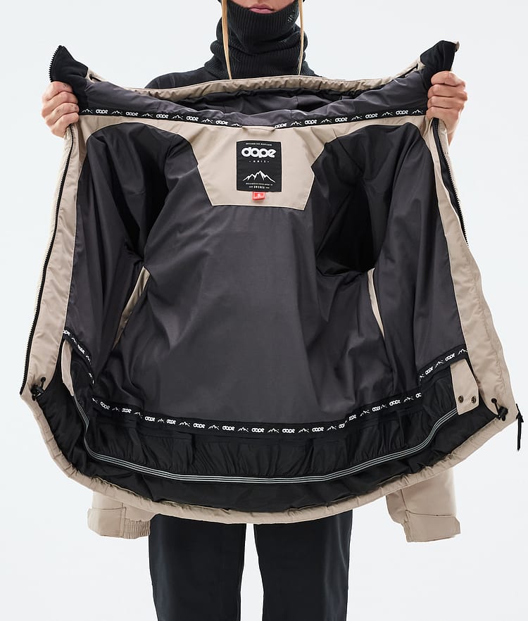 Puffer W Snowboard Jacket Women Sand, Image 9 of 9