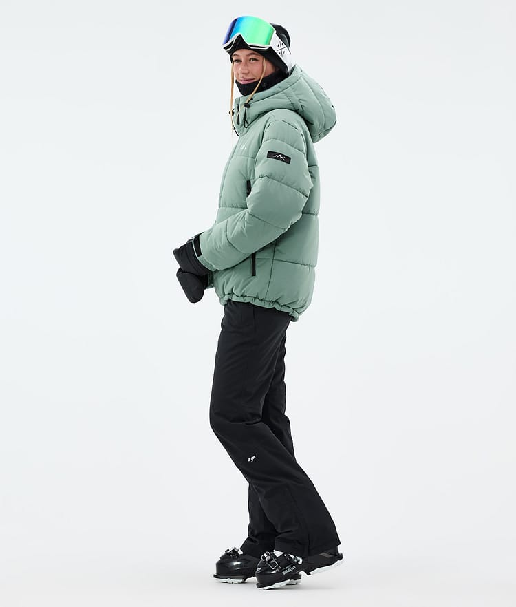 Puffer W Ski Jacket Women Faded Green, Image 4 of 9
