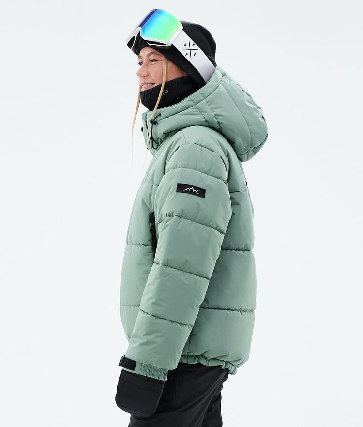 Puffer W Ski Jacket Women Faded Green, Image 6 of 9