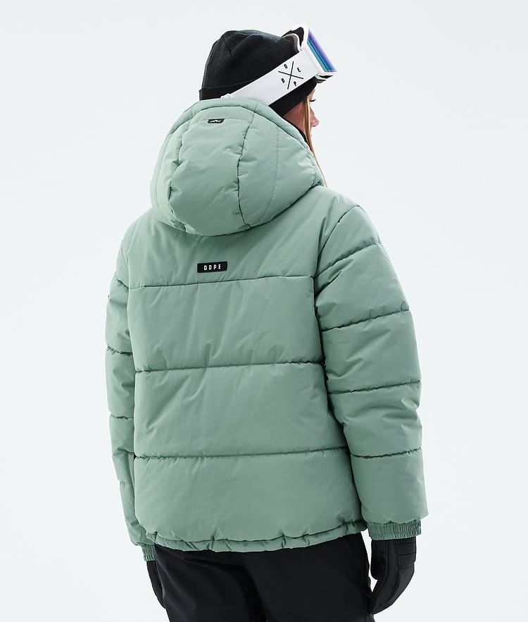 Puffer W Kurtka Snowboardowa Kobiety Faded Green, Zdjęcie 7 z 9