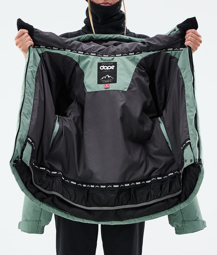 Puffer W Ski Jacket Women Faded Green, Image 9 of 9