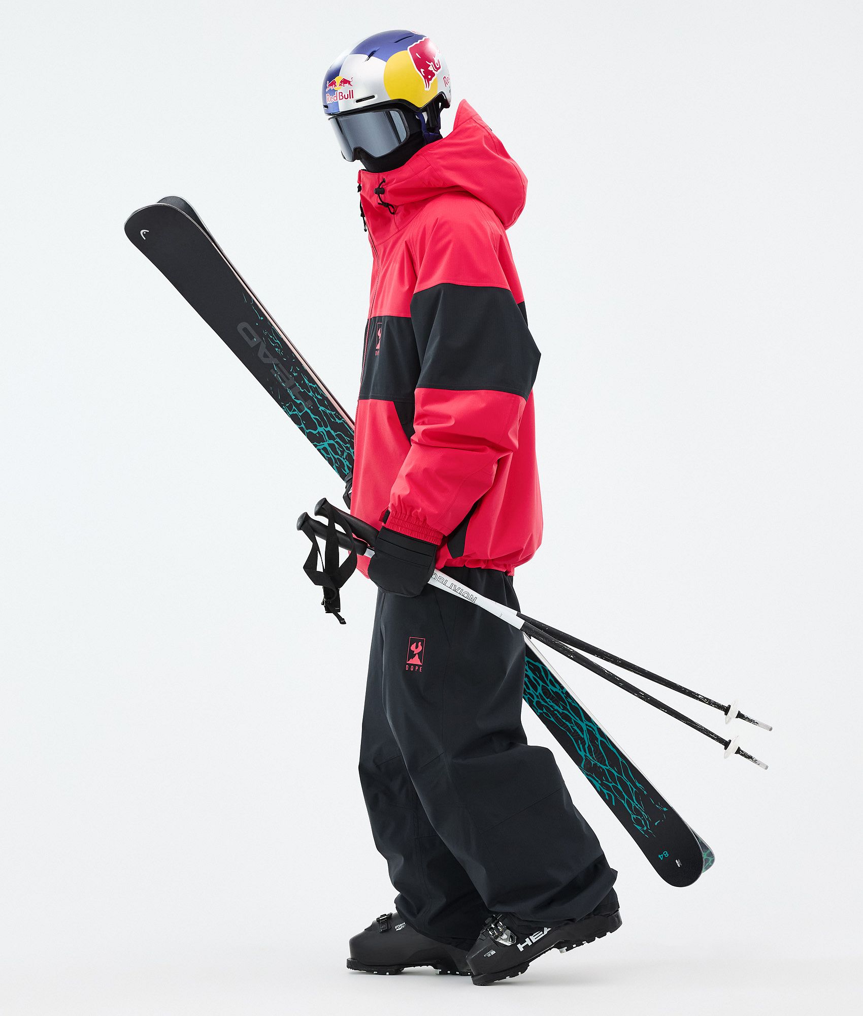 Dope JT Spartan スキージャケット メンズ Red/Black - レッド