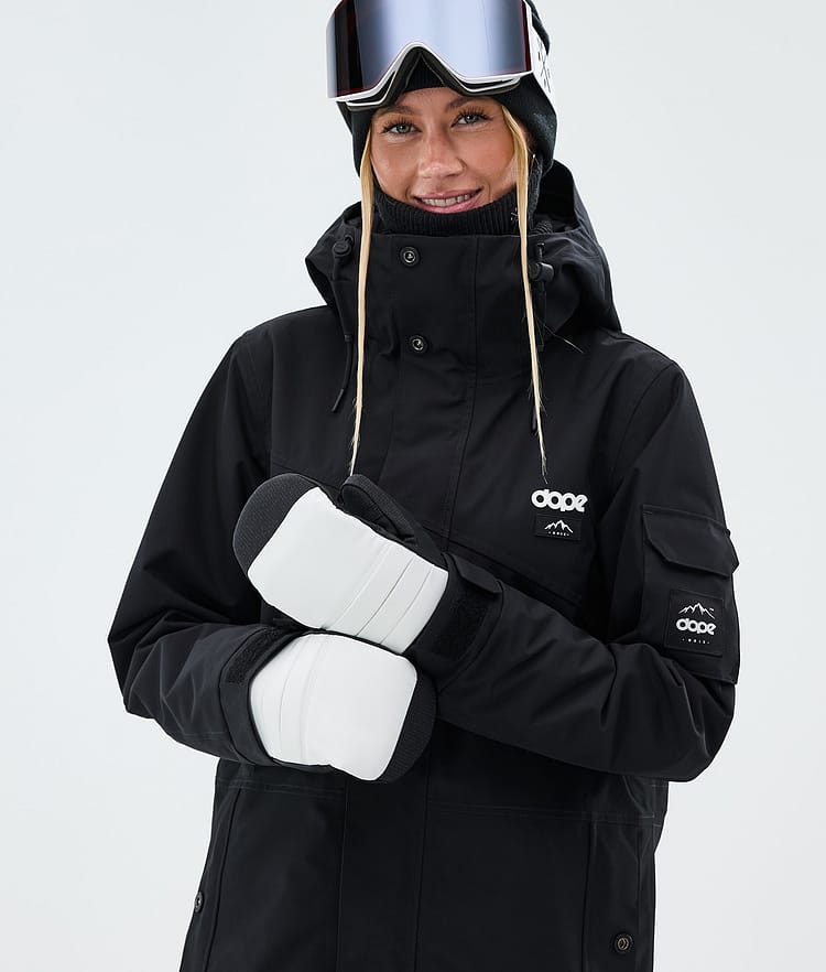 Ace Snow Mittens Whitish, Image 3 of 4