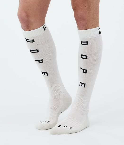 Dope Essential Ski Socks White
