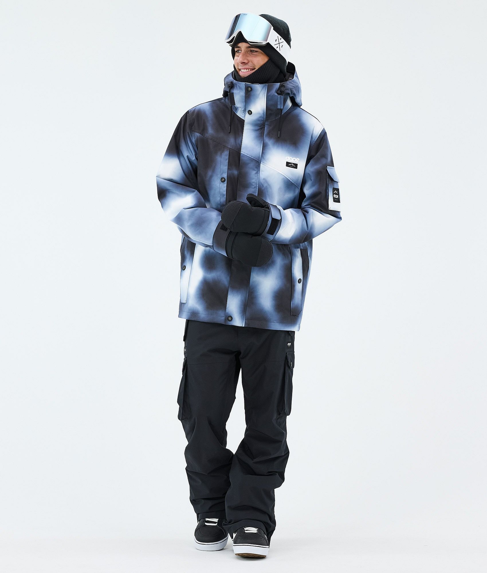 Dope Adept/Iconic Snowboard Outfit Herren - Dark Blue Tiedye/Blackout
