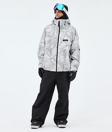 Spartan Snowboardoutfit Herre Fakewood/Black