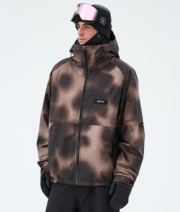 Spartan Snowboard Jacket Men Brown Tiedye