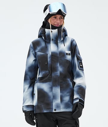 Adept W Snowboard Jacket Women Dark Blue Tiedye
