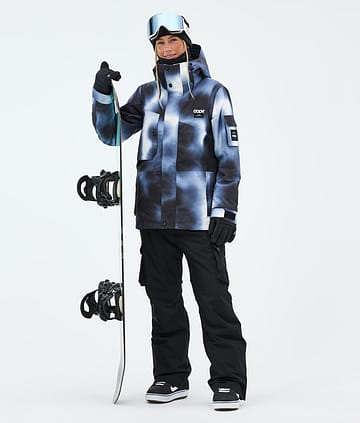 Adept W Snowboard Outfit Dame Dark Blue Tiedye/Blackout