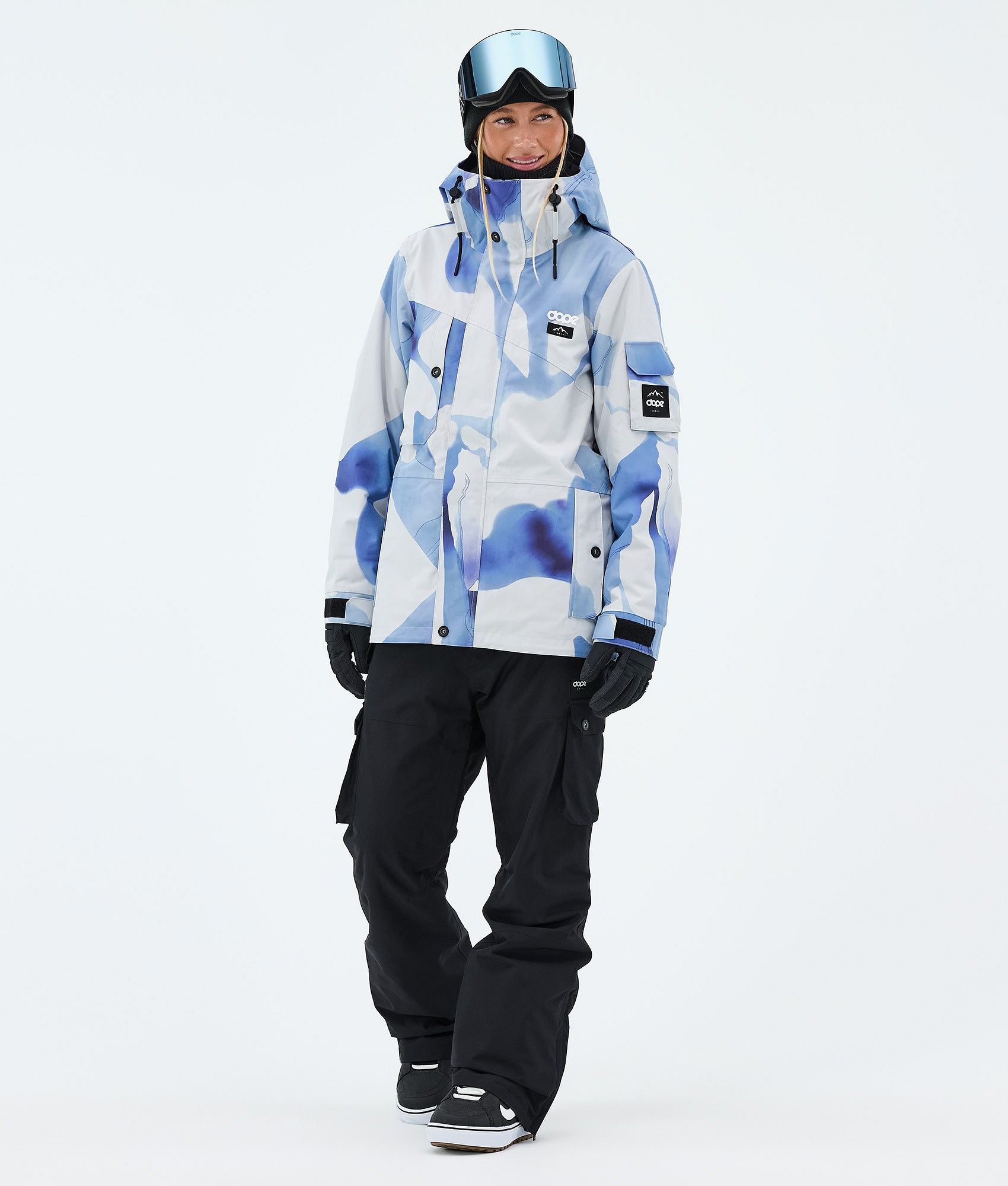 Dope Adept W/Iconic W スノーボードウェアセット レディース Blue Ice
