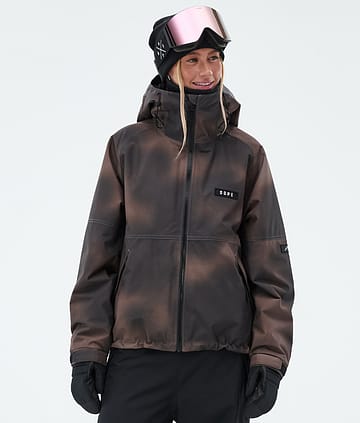 Spartan W Snowboard Jacket Women Brown Tiedye