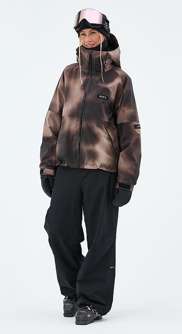 Spartan W Ski Outfit Women Brown Tiedye/Black