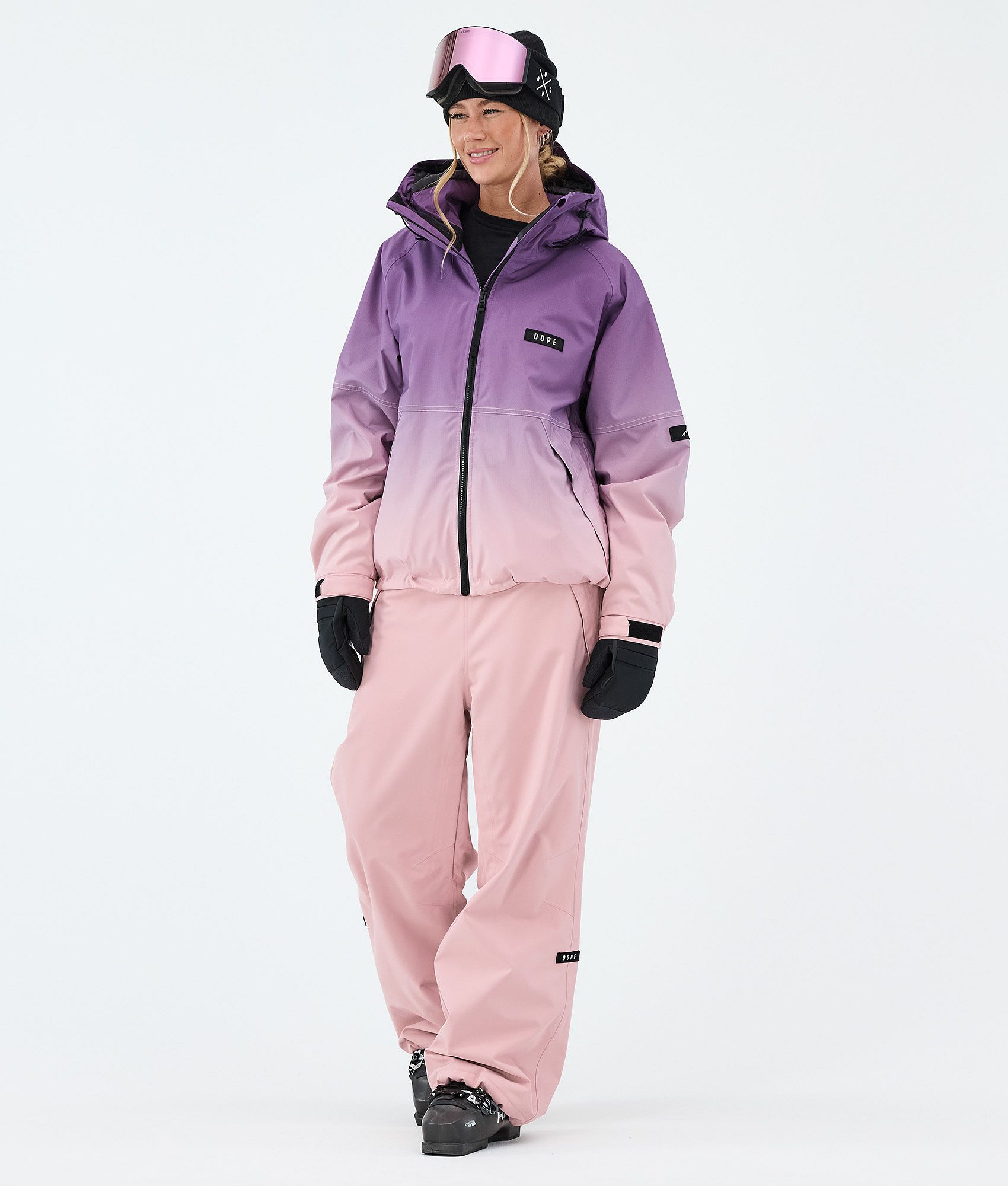 Dope Spartan W/Big W スキーウェアセット レディース Plum/Soft Pink