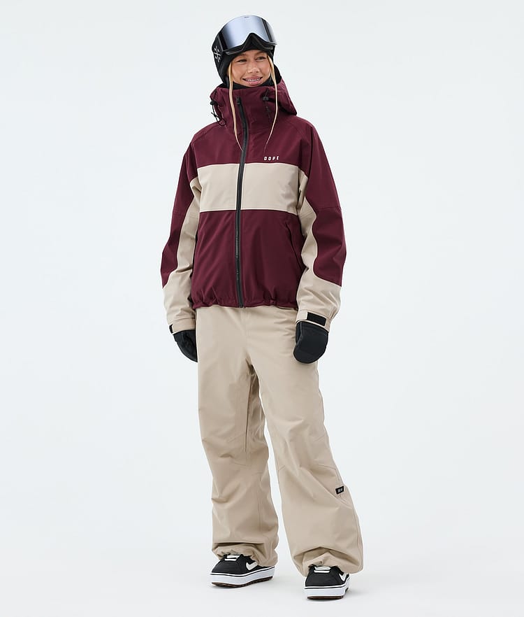 Spartan W Veste Snowboard Femme Stripe Burgundy/Sand, Image 2 of 8