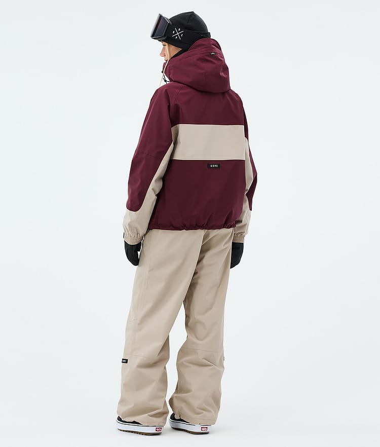 Spartan W Veste Snowboard Femme Stripe Burgundy/Sand, Image 3 of 8