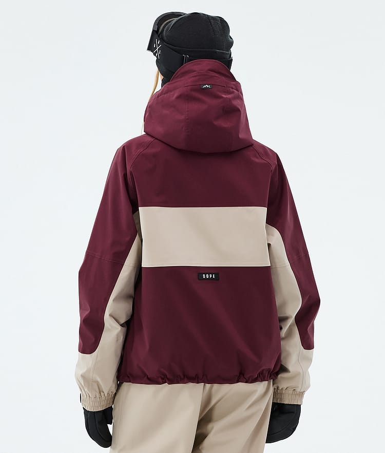Spartan W Veste Snowboard Femme Stripe Burgundy/Sand, Image 6 of 8