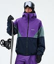 Dope Spartan Snowboard Jacket Men Sport Vivid Purple/Atlantic/Dark Blue