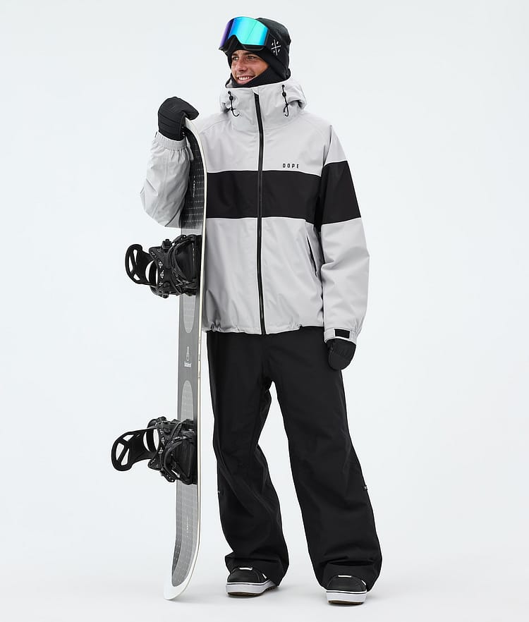 Spartan Snowboardjacka Herr Stripe Light Grey/Black, Image 2 of 8