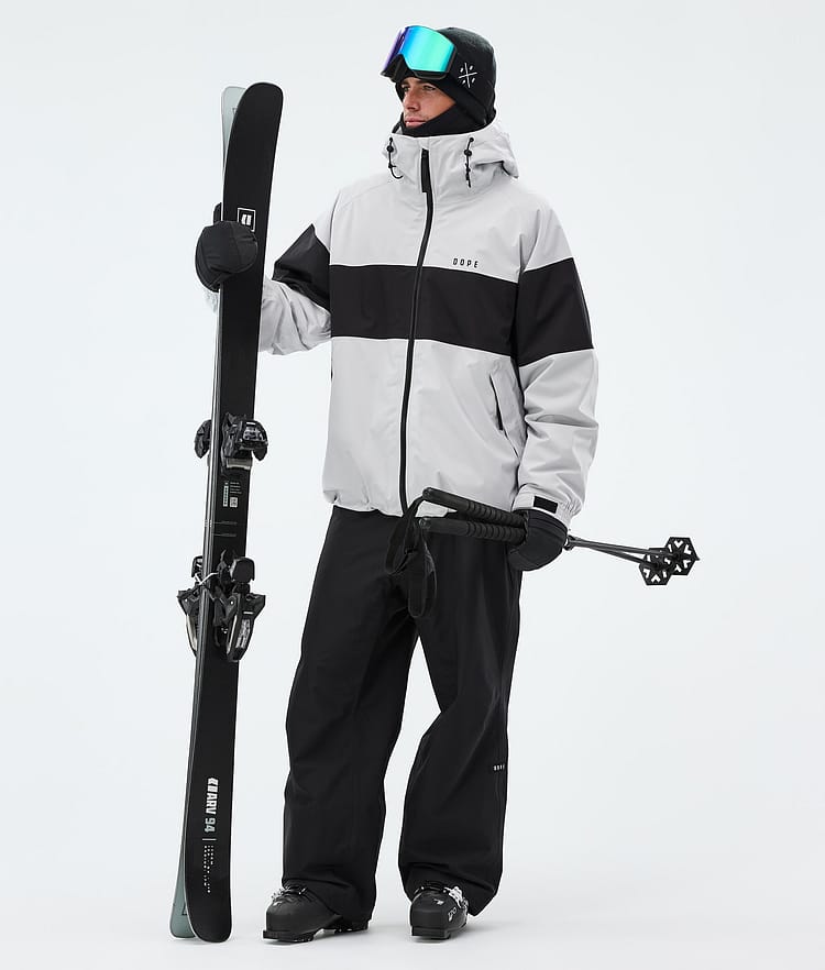 Spartan Ski jas Heren Stripe Light Grey/Black, Image 2 of 8