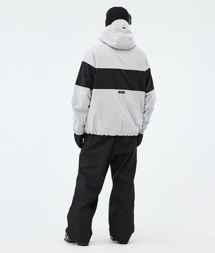 Spartan Ski jas Heren Stripe Light Grey/Black, Image 3 of 8