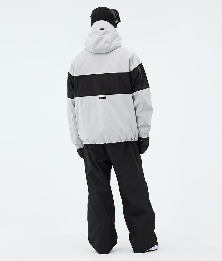 Spartan Snowboardjacka Herr Stripe Light Grey/Black, Image 3 of 8