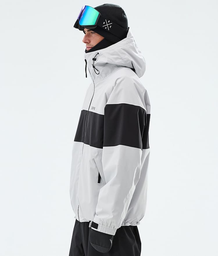 Spartan Snowboardjacka Herr Stripe Light Grey/Black, Image 5 of 8