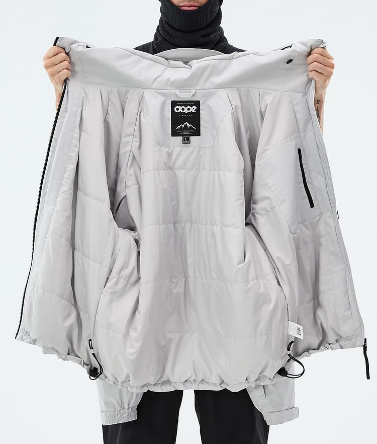 Spartan Ski jas Heren Stripe Light Grey/Black, Image 8 of 8