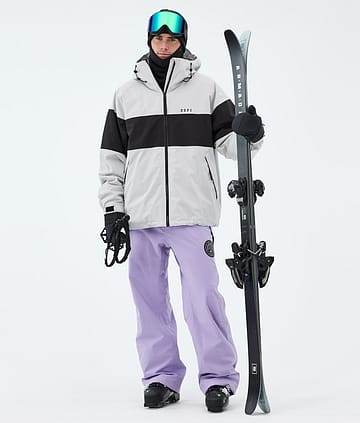 Spartan Ski Outfit Men Light Grey/Black/Faded Violet