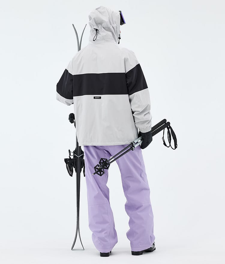 Spartan Ski Outfit Men Light Grey/Black/Faded Violet, Image 2 of 2