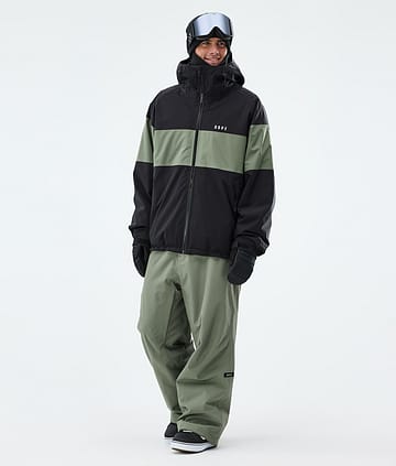 Spartan Outfit de Snowboard Hombre Black/Moss Green