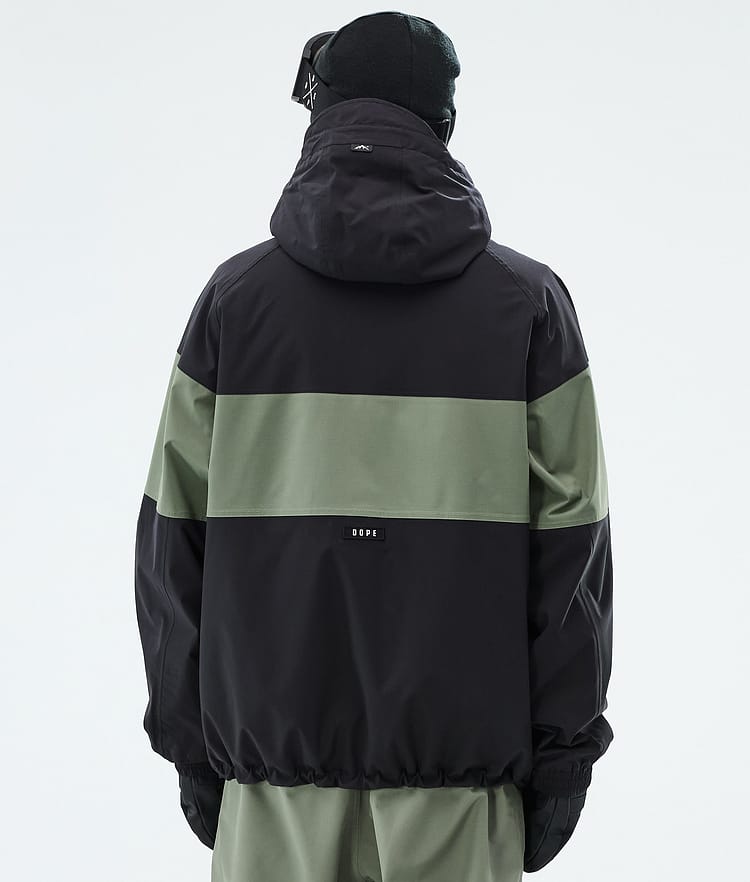 Spartan Ski Jacket Men Stripe Black/Moss Green, Image 6 of 8