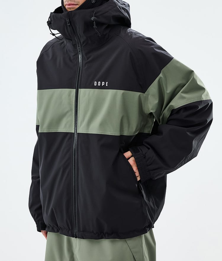 Spartan Snowboardjacka Herr Stripe Black/Moss Green, Image 7 of 8