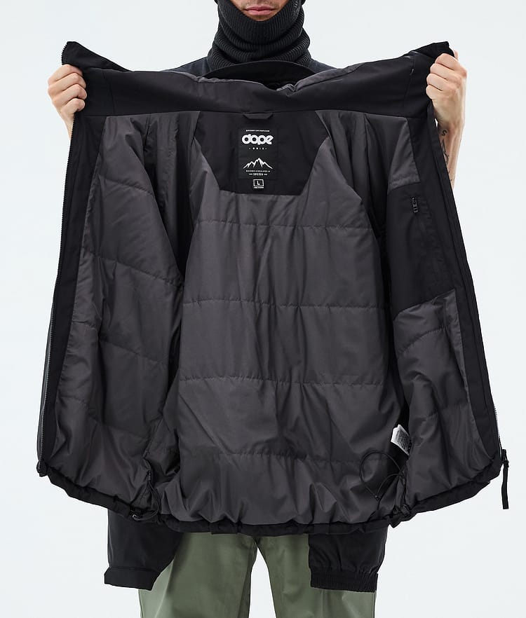 Spartan Ski Jacket Men Stripe Black/Moss Green, Image 8 of 8