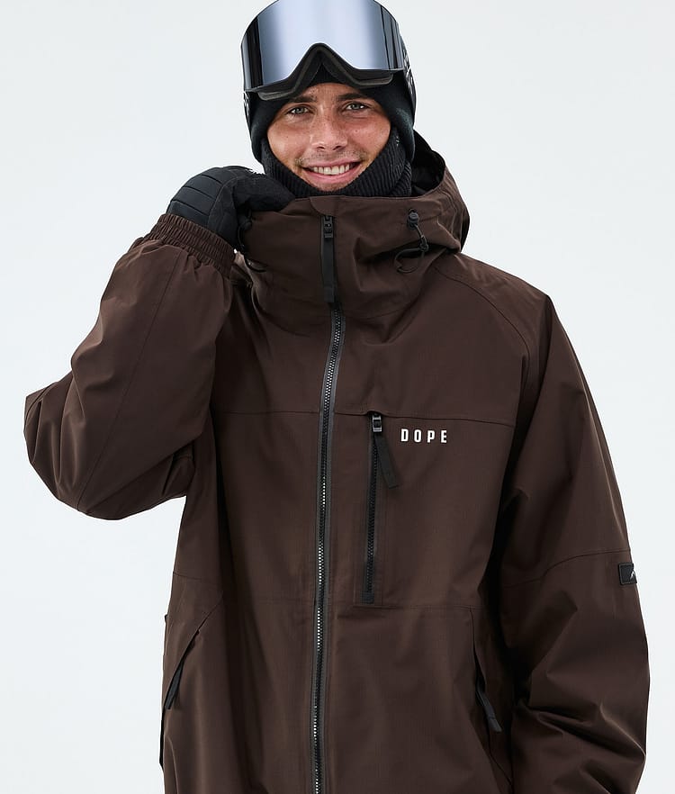 Apex Snowboard Jacket Men Dark Brown, Image 4 of 9