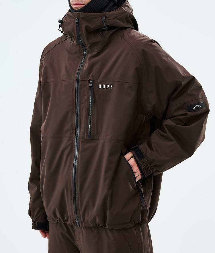 Apex Snowboard Jacket Men Dark Brown, Image 7 of 9