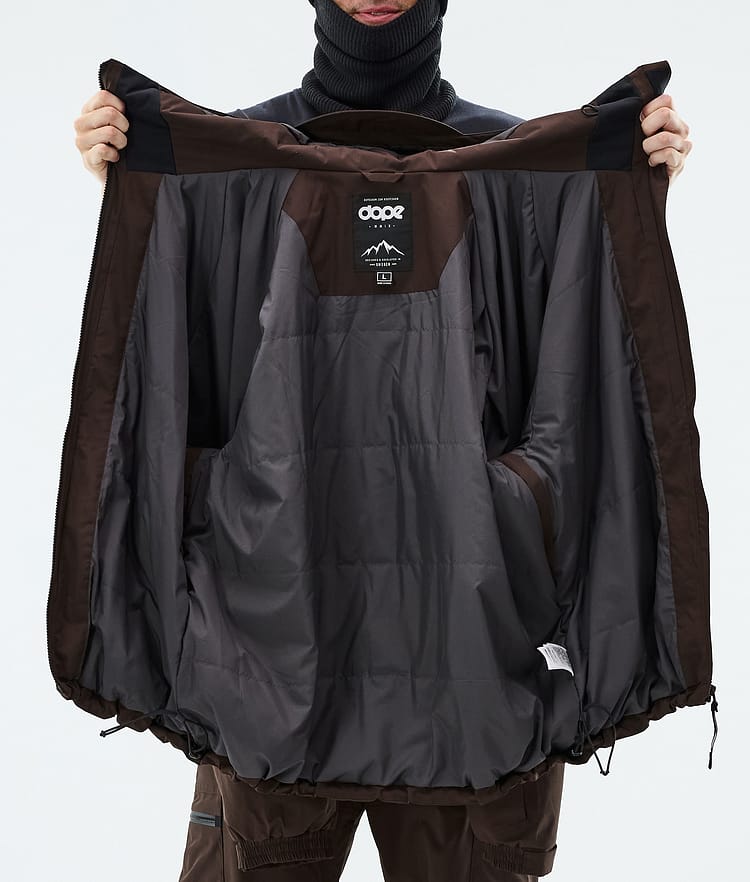 Apex Snowboard Jacket Men Dark Brown, Image 9 of 9