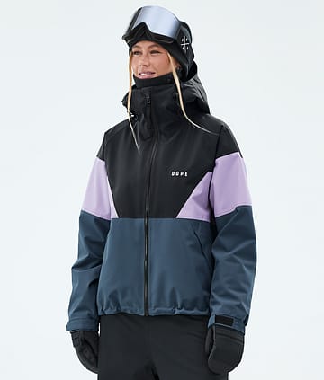 Spartan Sport W Snowboard Jacket Women Black/Faded Violet/Metal Blue