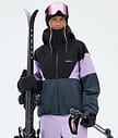Dope Spartan W Ski Jacket Women Sport Black/Faded Violet/Metal Blue