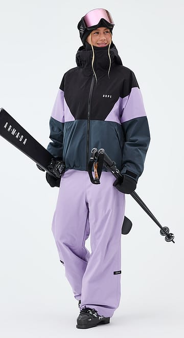 Spartan W Ski Outfit Women Black/Faded Violet/Metal Blue