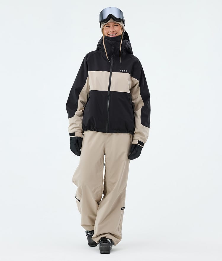 Spartan W Ski Jacket Women Stripe Black/Sand, Image 2 of 8