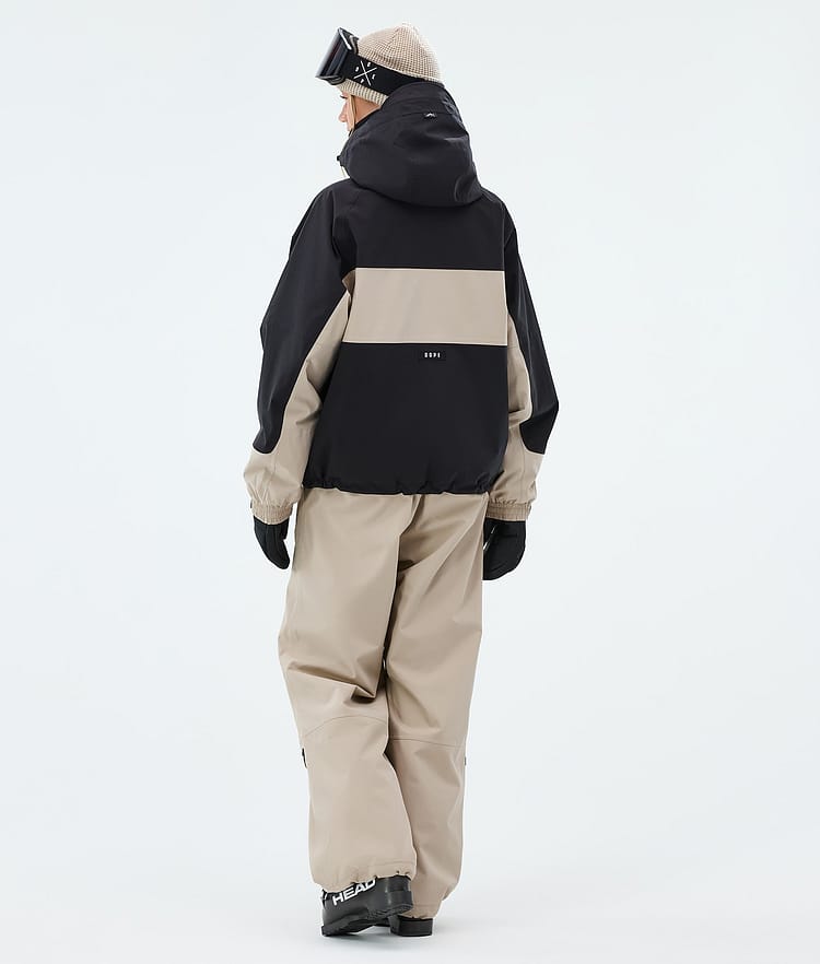 Spartan W Ski Jacket Women Stripe Black/Sand, Image 3 of 8