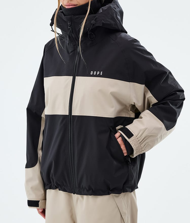 Spartan W Ski Jacket Women Stripe Black/Sand, Image 7 of 8