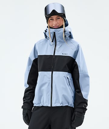 Spartan Stripe W Snowboard Jacket Women Light Blue/Black