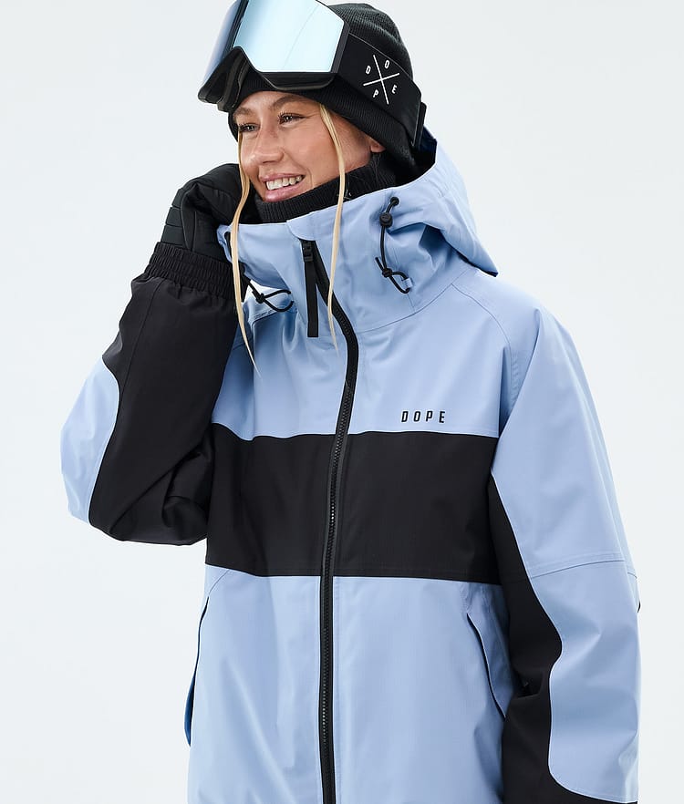 Spartan W Ski Jacket Women Stripe Light Blue/Black, Image 4 of 8