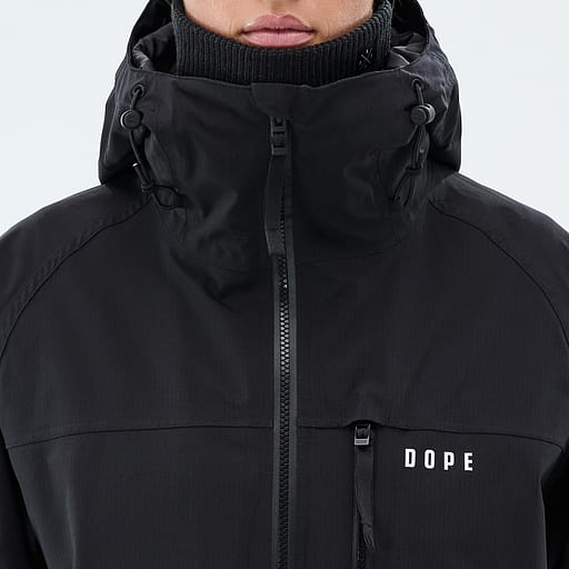 Přední zip s vnitřní klopou