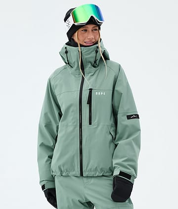 Apex W Snowboard Jacket Women Faded Green