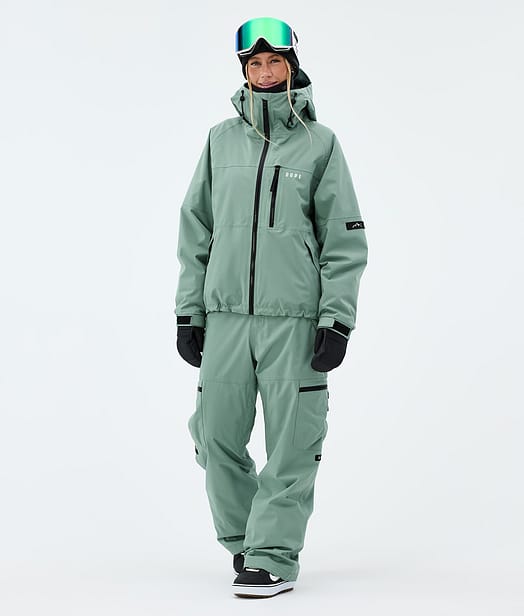 Apex W Snowboard Outfit Faded Green
